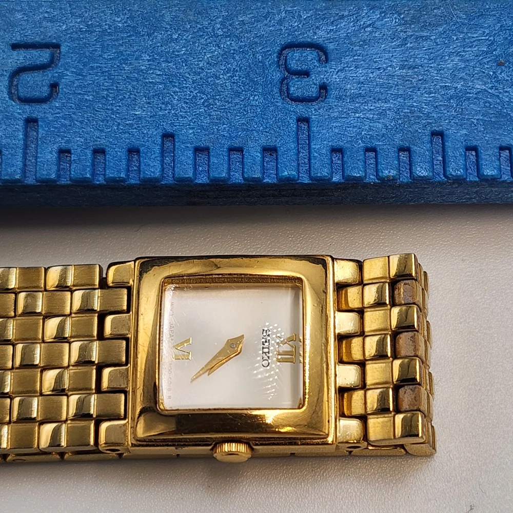 Seiko Gold-Tone Square Dial Watch - Picture 4 of 7